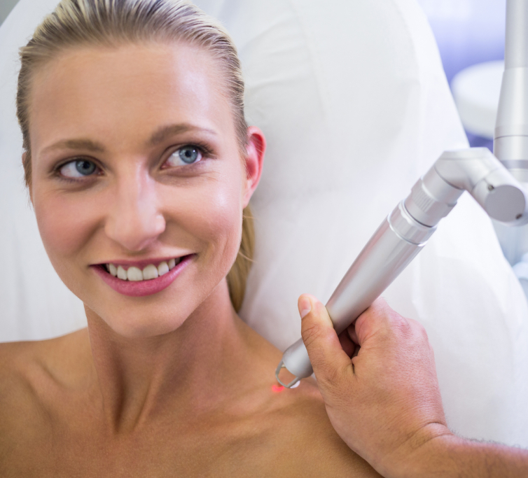 In Leicester, our specialists removing a wart